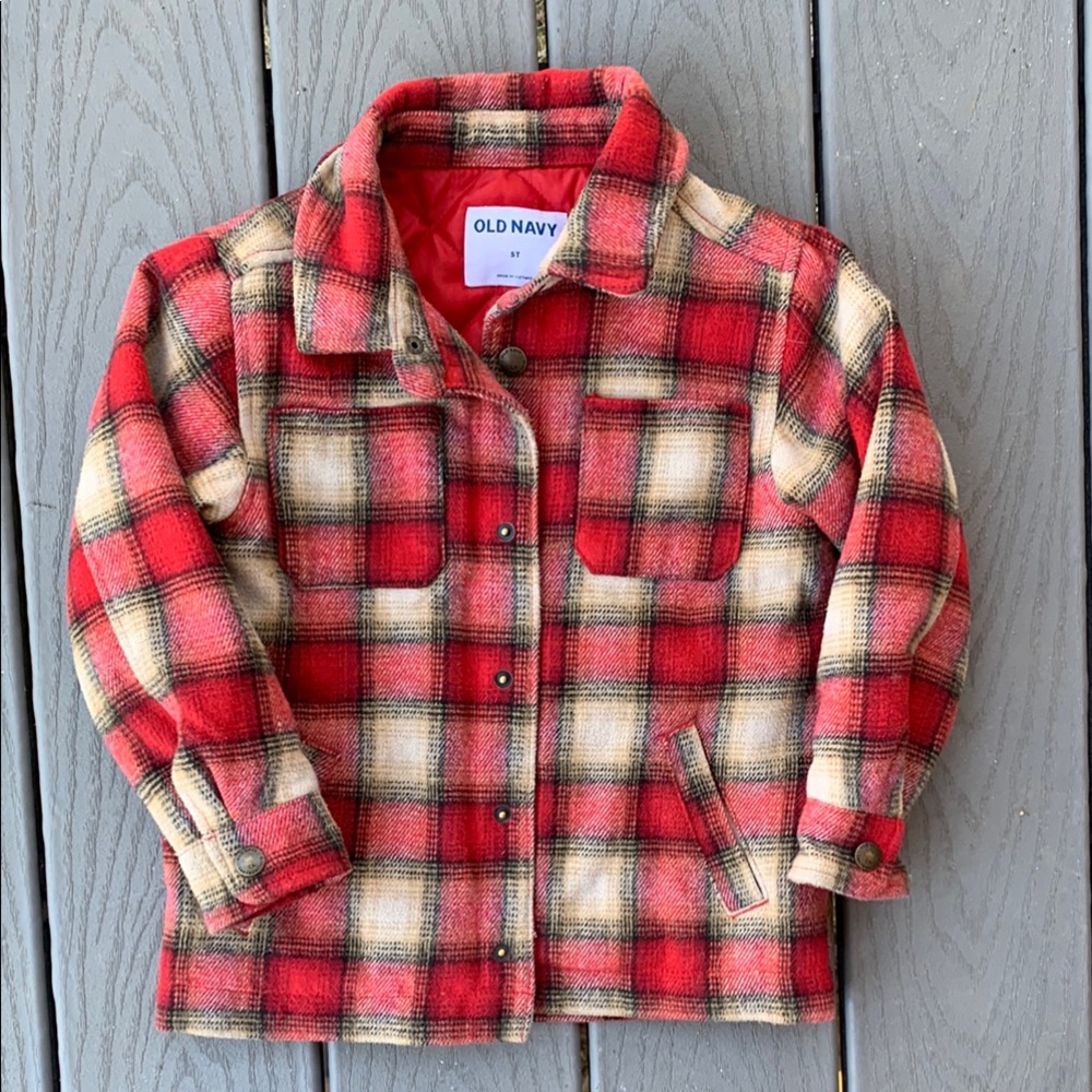 Old Navy Red Plaid Jacket